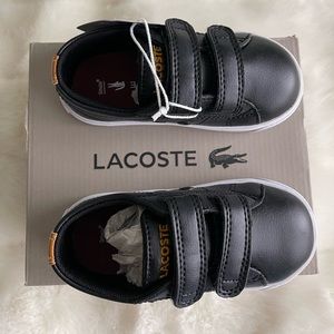 Lacoste Riberac Black/Tan 5.5 Toddler M